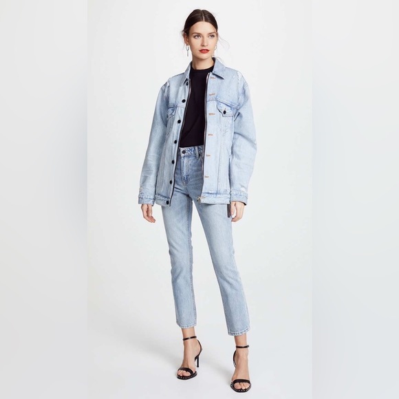Alexander wang Oversize Denim Jacket Coat - Picture 4 of 7